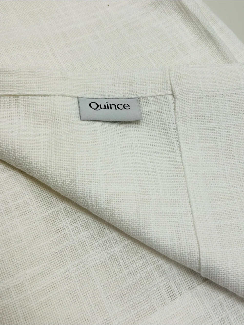QUINCE Set Of 2 48x108 Cotton Sheer Curtains White 0758
